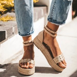 VICI MARY JANE STUDDED ESPADRILLE SANDAL